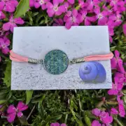 Harris tweed and faux leather bracelet image 1