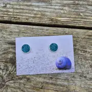 Harris tweed stud earrings image 1