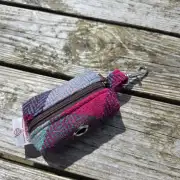 Harris Tweed Bag Holder/ Headphones Case image 1