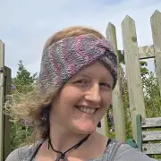 Hand Knitted heather tones headband image 2