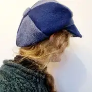 Harris Tweed cap hat 56cm image 5