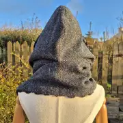 Three Sisters Tweed Hooded scarf image 5