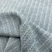 Two Sisters Tweed Fabric - sea, grey/blue image 1