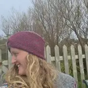 Hand Knitted wool/mohair/alpaca blend headband image 3