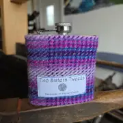 Hipflask with Two Sisters Tweed cover image 1