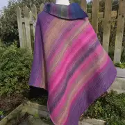 Two Sisters Tweed Poncho Cloak - Aurora image 4