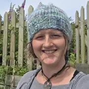 Hand Knitted hand dyed merino hat image 2