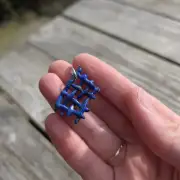 Ceramic Necklace Tweed Weaving image 1