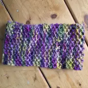 Hand Knitted thistle headband image 3