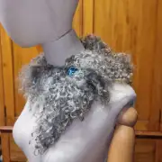 Felted wool collar - gotland image 3