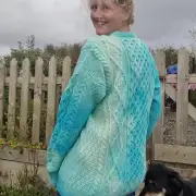 Hand dyed merino wool jumper XL image 5