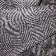 Two Sisters Tweed Fabric - Hebridean Rocks slightly darker than mid grey grey image 3