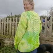 Hand dyed merino wool jumper L image 2