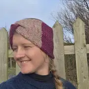 Hand Knitted camel and cashmere headband image 5