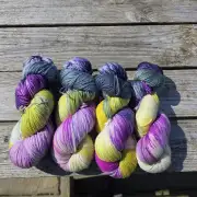 Hand-Dyed Yarn: 100% Merino, 4 ply x4 image 2