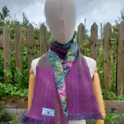 Three Sisters Tweed Scarf - Aurora - 3 image 2