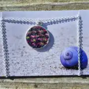 Two Sisters tweed necklace image 1