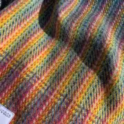 Two Sisters Tweed Throw Lambswool - rainbow! image 5