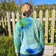 Hand Dyed heritage wool jumper XL image 5