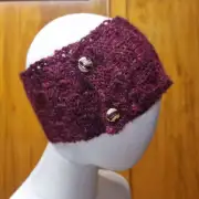 Hand Knitted hand dyed gotland headband image 2