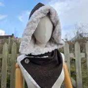 Two Sisters Tweed Hooded scarf image 1