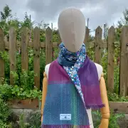 Three Sisters Tweed Scarf - Aurora - 2 image 3