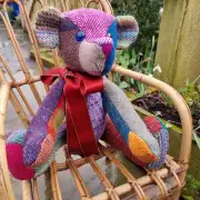 Tweed Teddy Bear made to order image 2