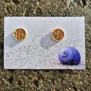 Two Sisters Tweed stud earrings image 1