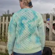 Hand dyed merino wool jumper M image 8