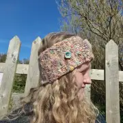 Hand Knitted merino headband image 3