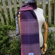 Three Sisters Tweed Scarf - Aurora image 2