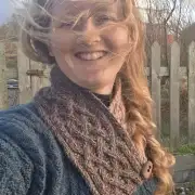 Hand Knitted camel neckwarmer image 1