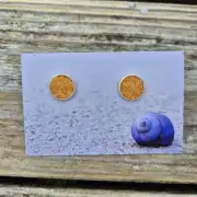 Harris tweed stud earrings image 1