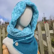 Harris Tweed Hooded scarf image 3