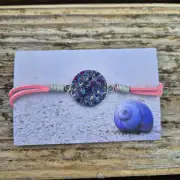 Two Sisters tweed and faux leather bracelet image 1
