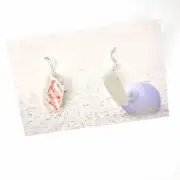 Sea pottery and sea glass earrings image 1