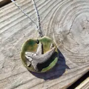 Ceramic Necklace Orca image 4