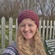 Hand Knitted merino, mohair and angora headband image 1