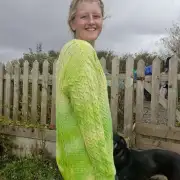 Hand dyed merino wool jumper L image 6