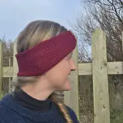 Hand Knitted cashmere and lambswool headband image 4