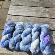Hand-Dyed Yarn: 100% Merino, 4 ply x5 image 2