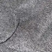 Two Sisters Tweed Fabric - Hebridean Rocks mid grey image 3