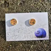 Two Sisters Tweed stud earrings image 1