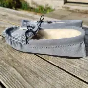 Suede and Tweed Slippers - winter check image 6
