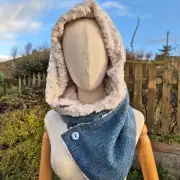 Three Sisters Tweed Hooded scarf image 1
