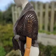 Hand Knitted merino shawl image 9