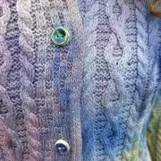Hand dyed merino wool cardigan image 6