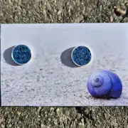 Two Sisters Tweed stud earrings image 1