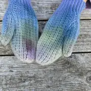 Hand dyed mittens - S image 2