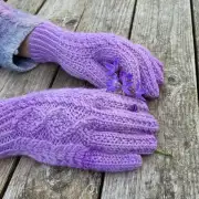 Hand dyed gloves - M image 1